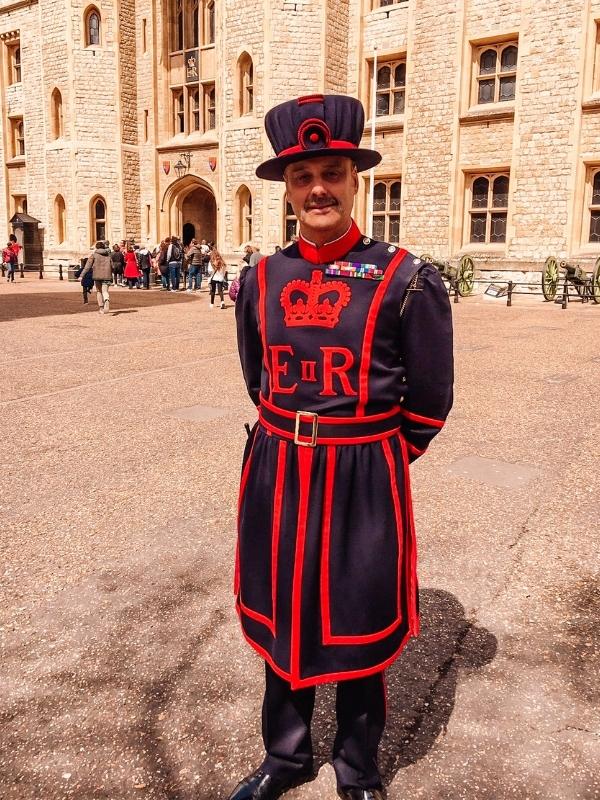 Beefeater at the Tower of London.