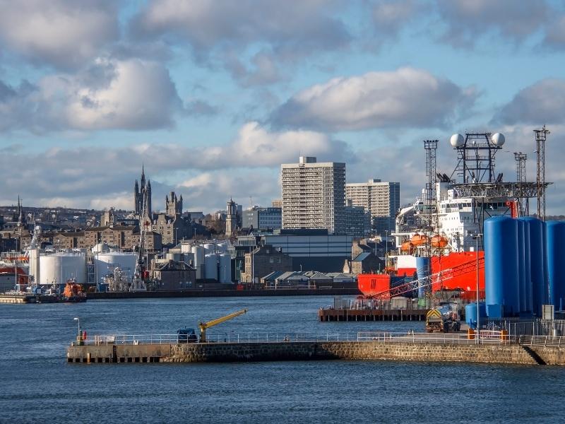 Aberdeen in Scotland.