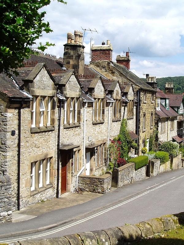 A row of houses in Bakewell.