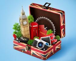UK in a suitcase.