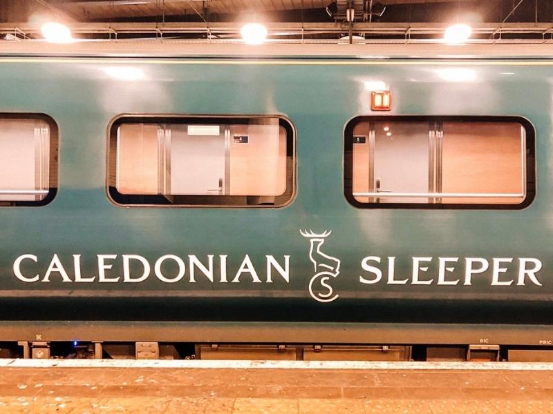 Wondering how to get from london to edinburgh? The Caledonian sleeper shown in this image is a popular option.
