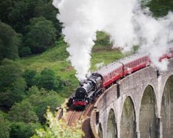 Harry Potter train in Scotland.