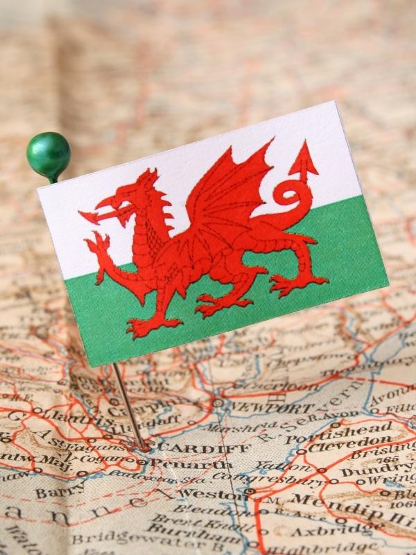 Map of Wales