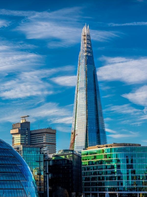 The Shard in London a popular London for teens activity