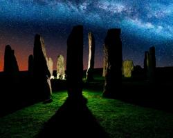 Calanais Stones in Scotland
