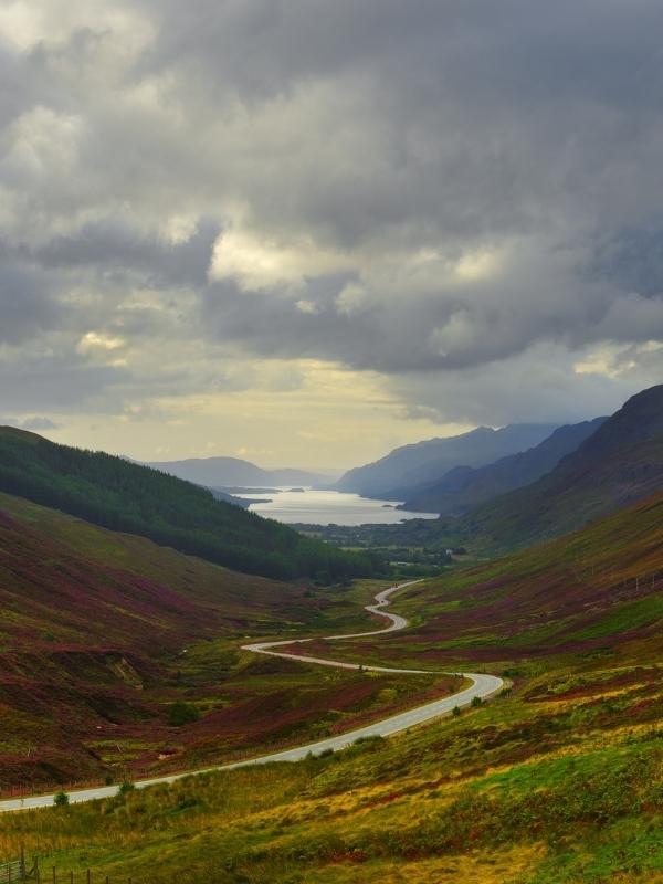 Beautiful scenic drives like in this image are in our Scotland road trip itinerary.