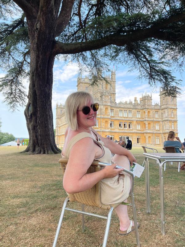 Tracy at Downton Abbey