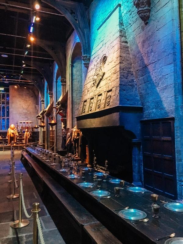 The Great Hall at Hogwarts.