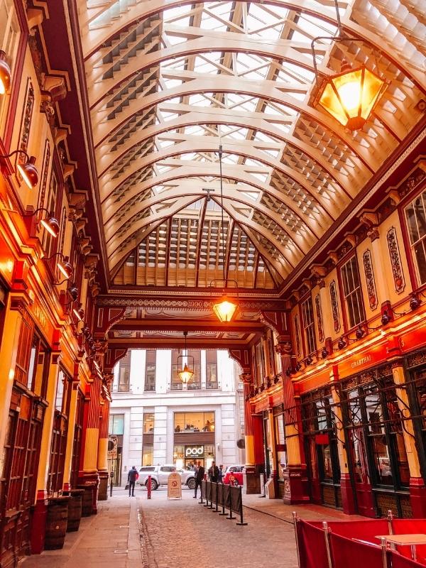 Leadenhall Markets is one of many Harry Potter filming locations in London.