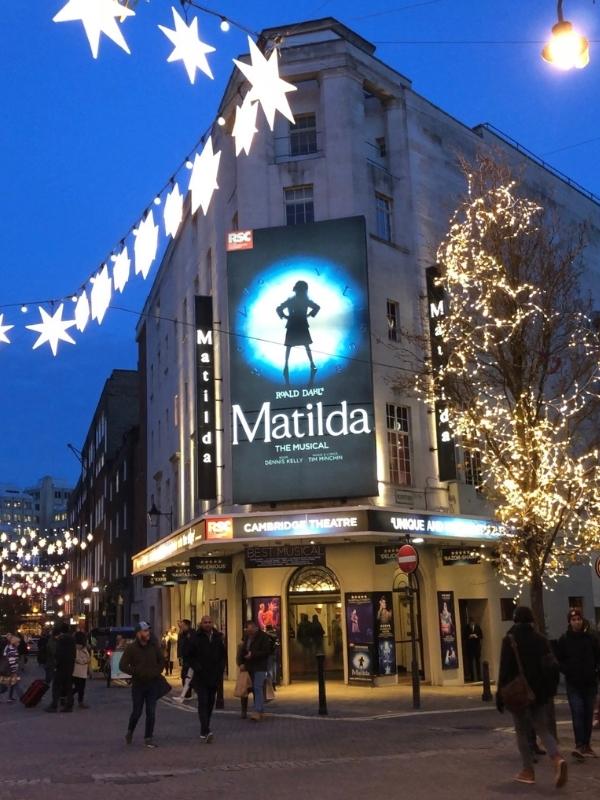 London Matilda the musical theatre.