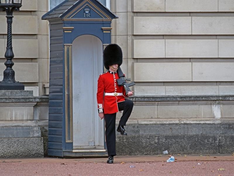 Changing of the Guard at Buckingham Palace.