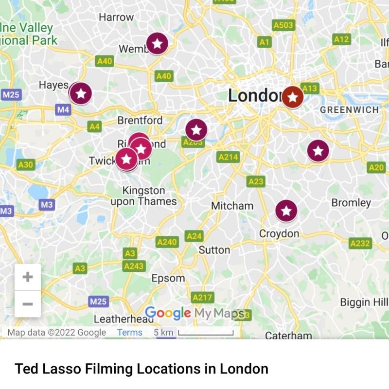 Ted Lasso Film Locations in London