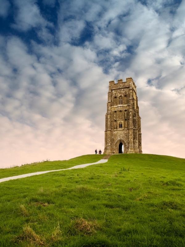 a tower at the top of a hill