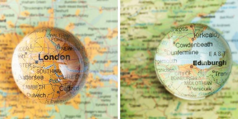How to get from London to Edinburgh [Options – train, car, plane or coach]