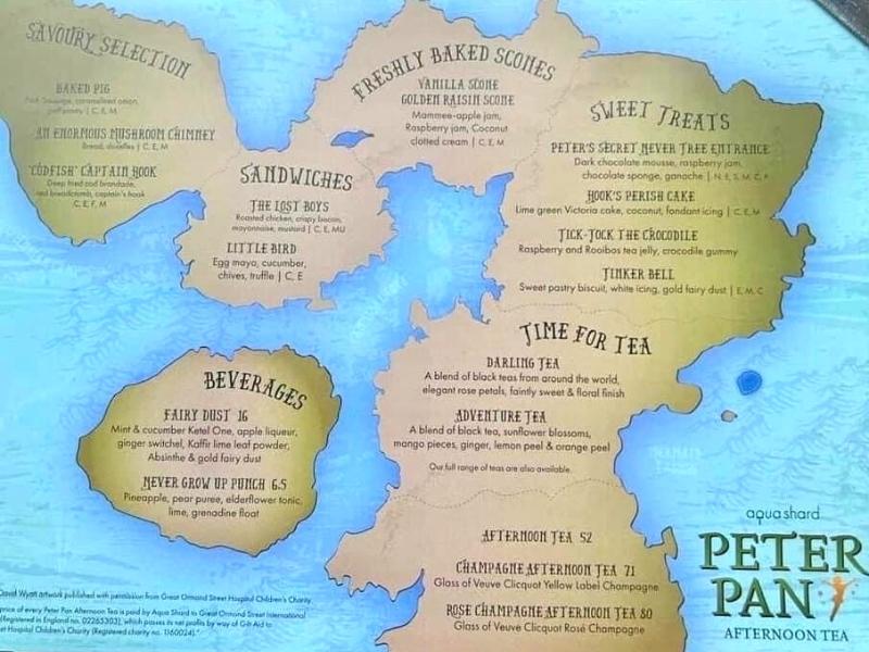 Peter Pan Afternoon tea at The Shard 800 × 600