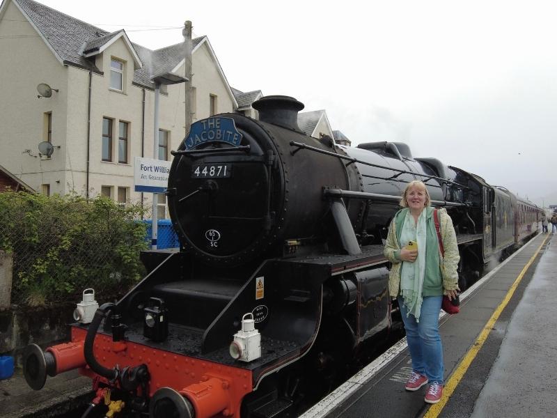 The Jacobite at Fort William train station.