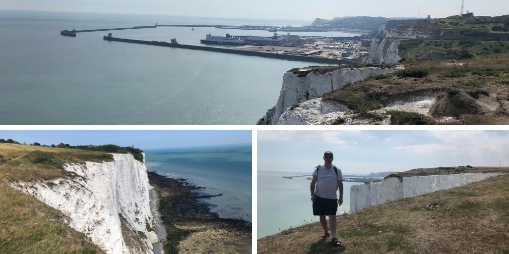 Dover and white cliffs