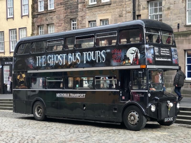 Ghost bus tour in Edinburgh.