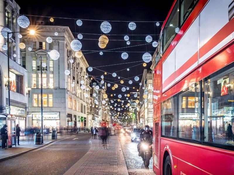 Christmas things to do in London include festive light displays.