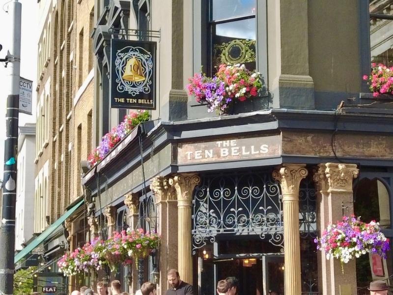 The Ten Bells pub in the East End of London.