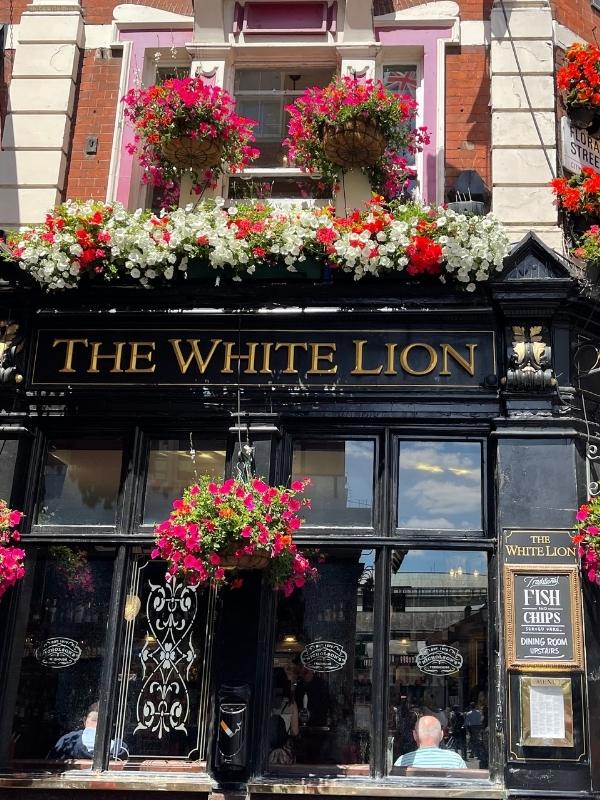 White Lion Pub in London.