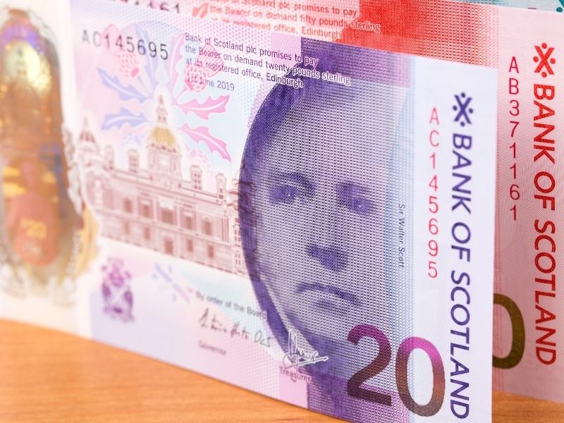 Scottish bank notes.