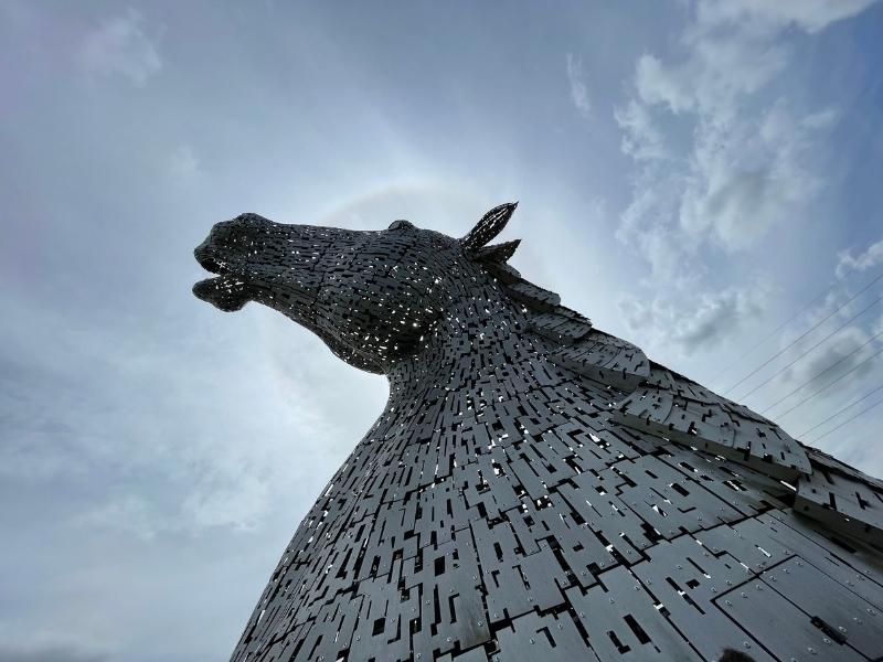 Horse head sculpture - The Kelpies.