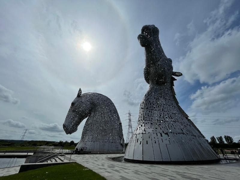 Horse head sculpture - The Kelpies.