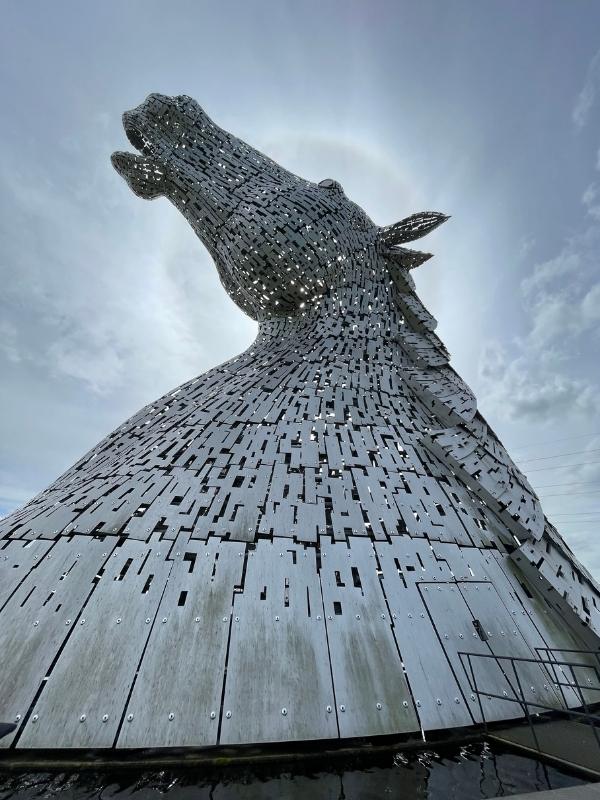 Horse head sculpture - The Kelpies.