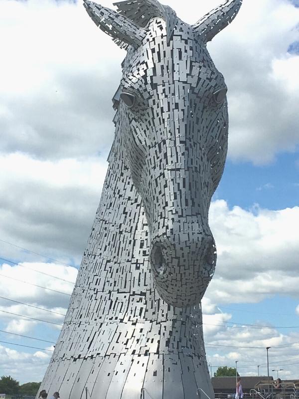 Horse head sculpture - The Kelpies.