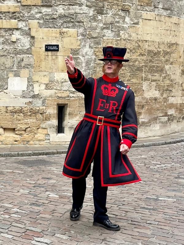 Yeoman of the Guard Chris at the Tower of London.