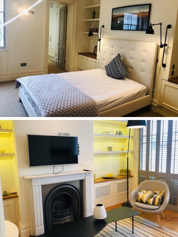 Images courtesy of VRBO - London apartment.