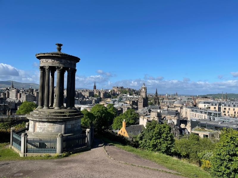 Calton Hill is an easier climb and also gives great views!
