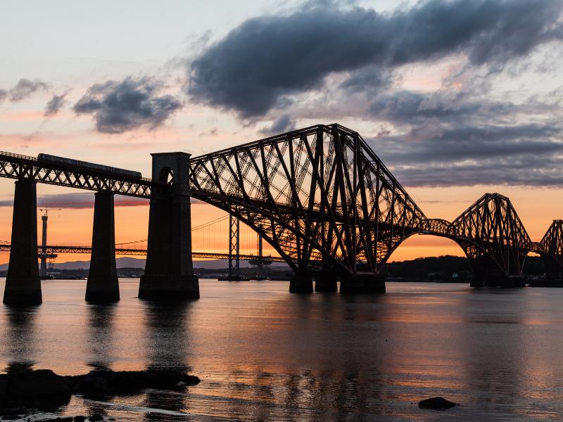 Many of the best day trips from Edinburgh by train cross the Forth Rail Bridge.
