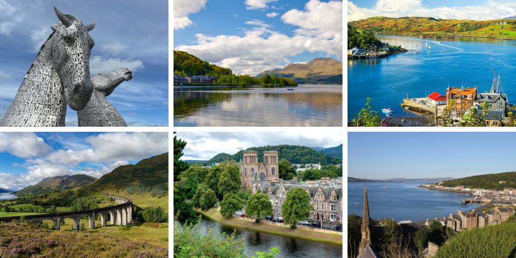 Day trips by train from Glasgow various destinations.