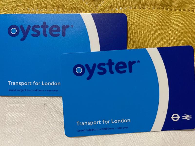 Oyster cards.