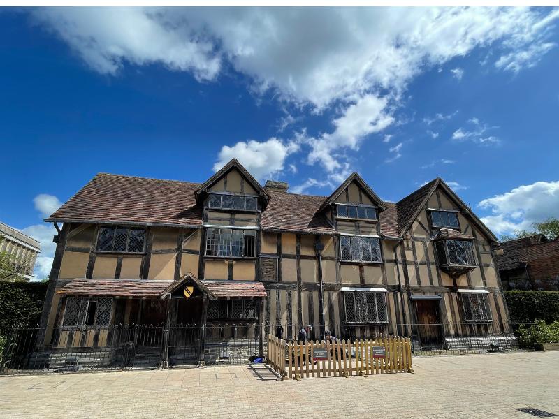 Shakespere's birth place in Stratford upon Avon.