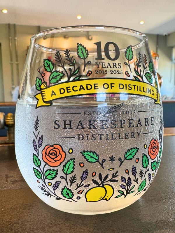 Glass at Shakespeare Distillery