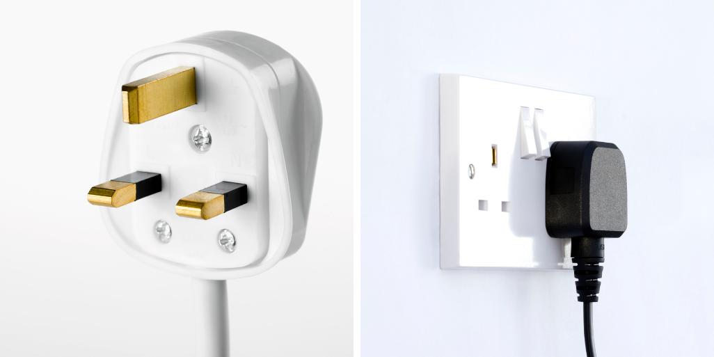 UK plug and socket