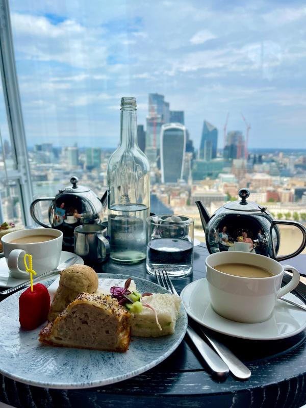 episode-33 of the Uk Travel planning podcast Peter Pan at the Shard afternoon tea.