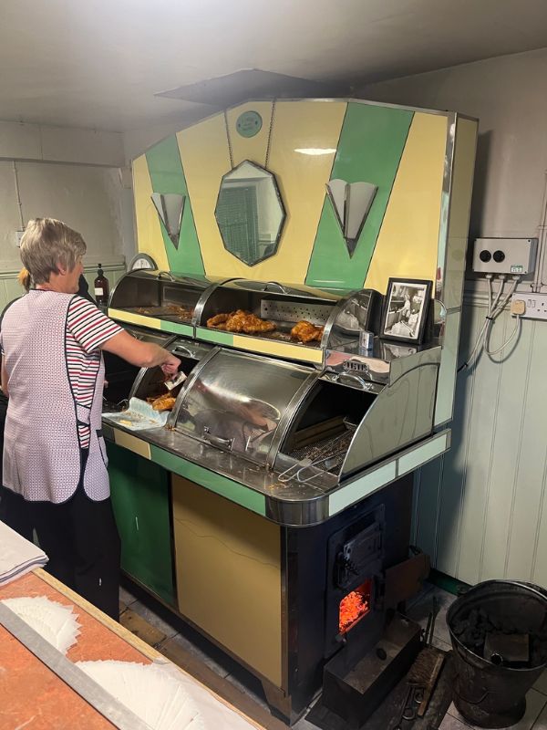 Fish and chip shop in Lincolnshire.