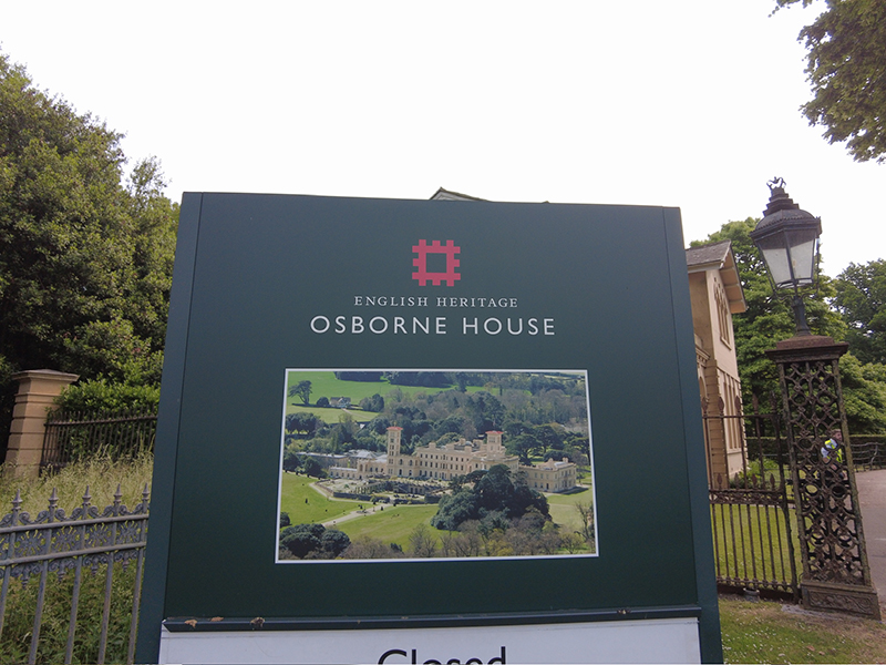 Sign for Osborne House