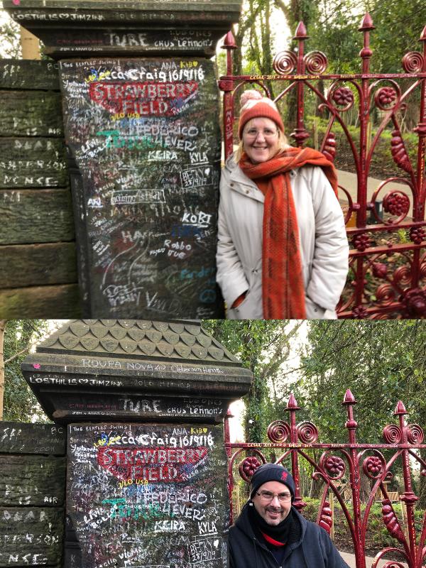 The Beatles in Liverpool Strawberry Field