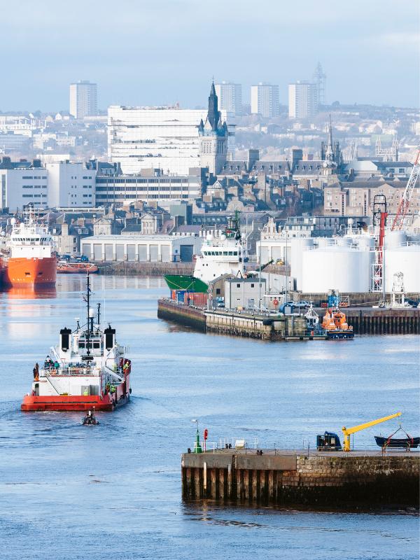 View of Aberdeen for the Aberdeen Travel Guide.