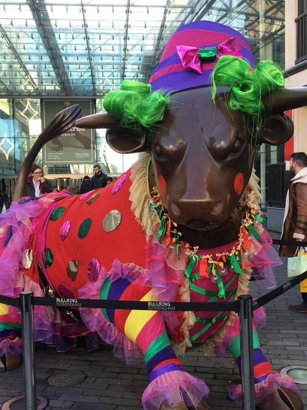 Birmingham Travel Guide Bull at Christmas