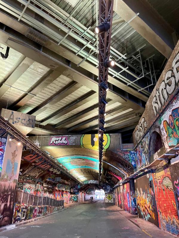 Leake Street tunnels.