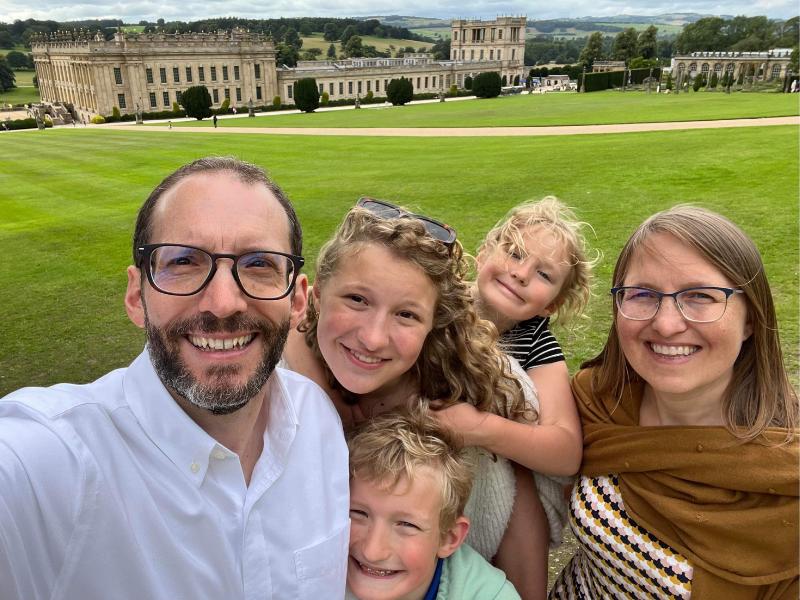 Matts family at Chatsworth House