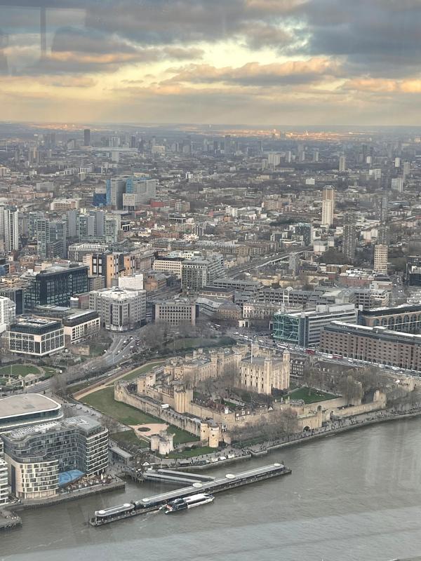 Some of the best views of London can be seen from the Shard.