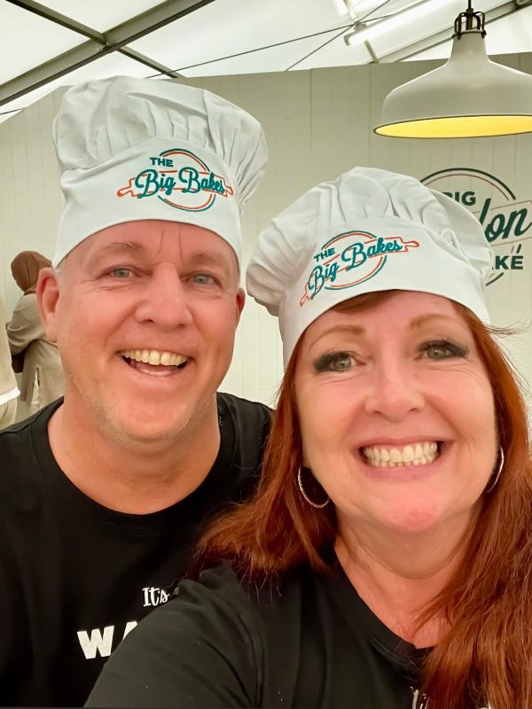 Episode 103 UKTP podcast man and woman with baking hats on.