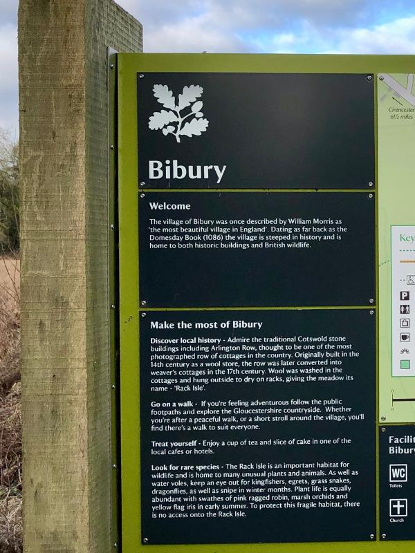 Bibury sign